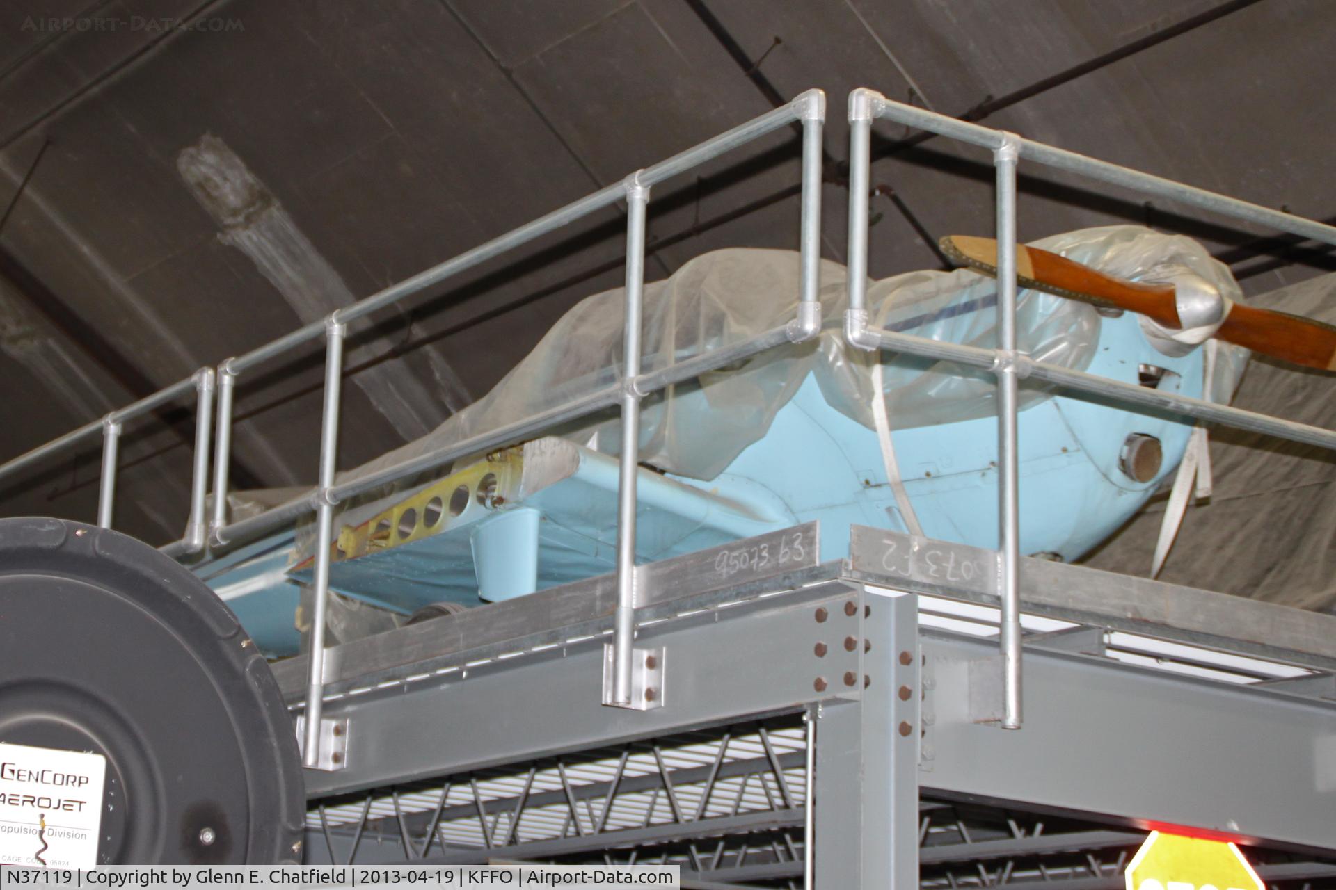 N37119, 1941 Erco 415C Ercoupe C/N 86, In the restoration hangar at NMUSAF.  This plane in 1941 tested RATO