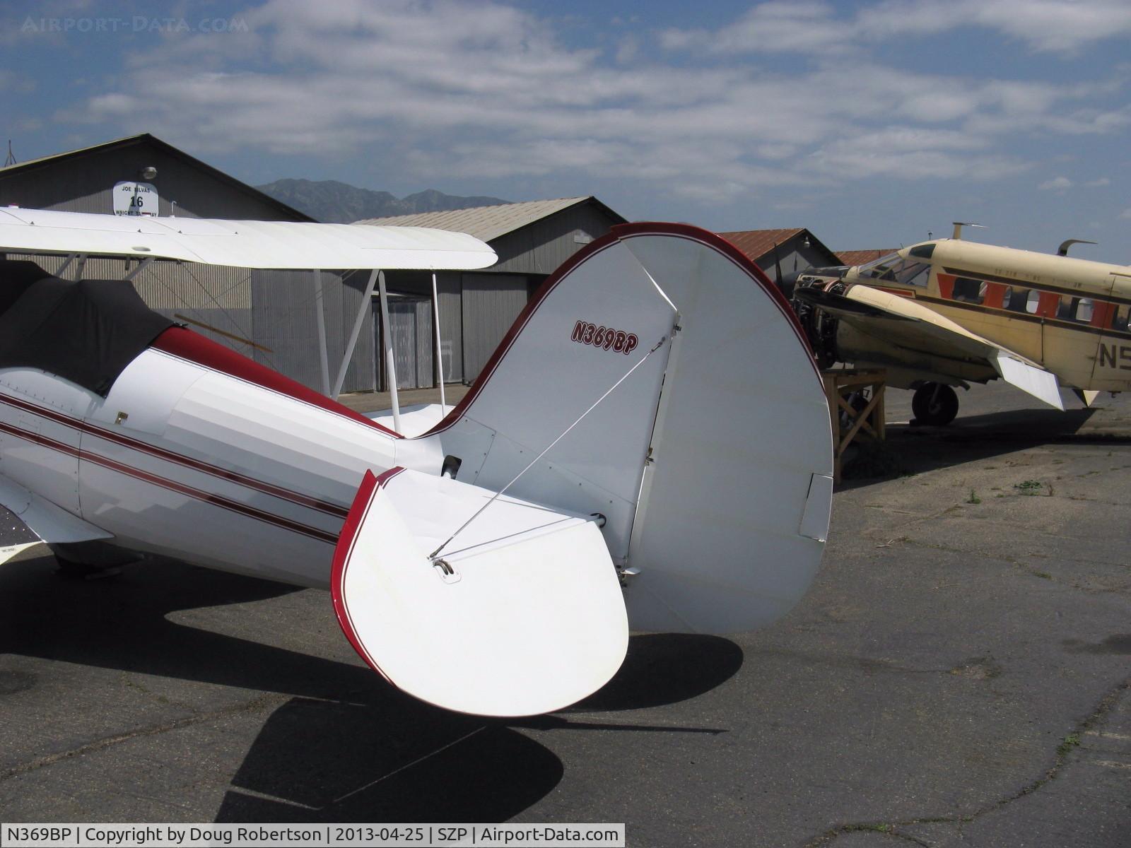 N369BP, 1987 Classic Aircraft Corp WACO YMF C/N F5-005, 1987 Classic Aircraft WACO YMF, Jacobs R755B 275 Hp radial, balanced rudder