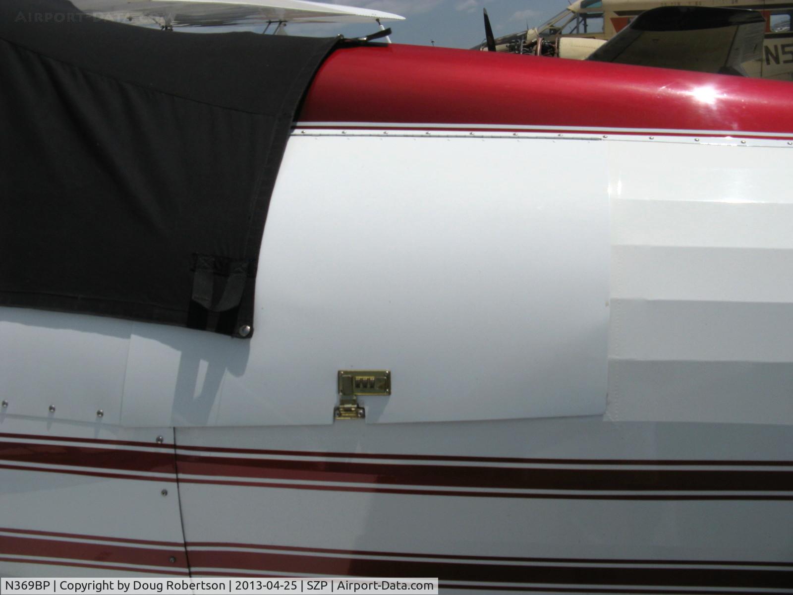 N369BP, 1987 Classic Aircraft Corp WACO YMF C/N F5-005, 1987 Classic Aircraft WACO YMF, Jacobs R755B 275 Hp radial, baggage compartment with combination lock