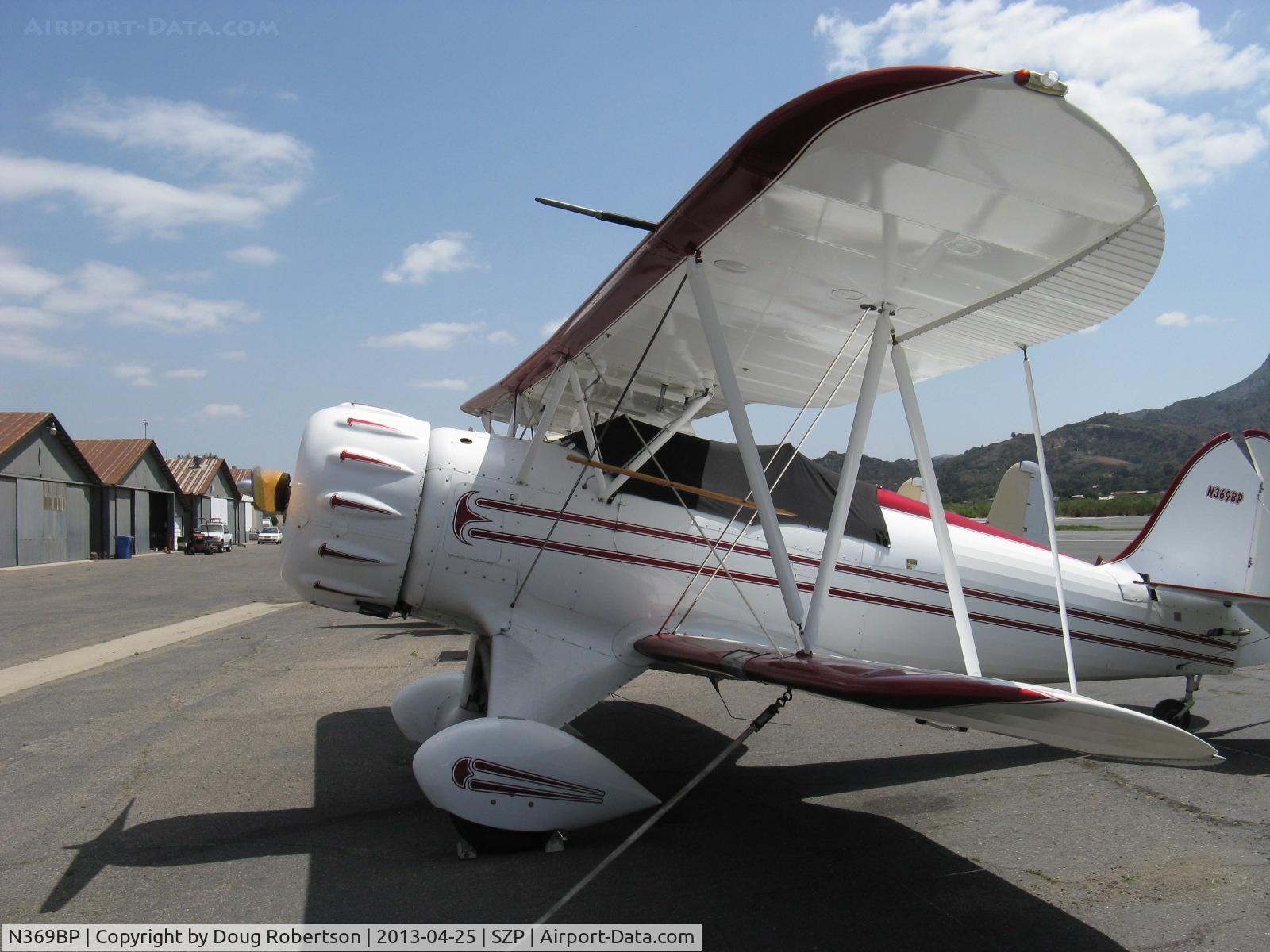 N369BP, 1987 Classic Aircraft Corp WACO YMF C/N F5-005, 1987 Classic Aircraft WACO YMF, Jacobs R755B 275 Hp radial, four ailerons-two each upper & lower wing, beautiful bump cowl