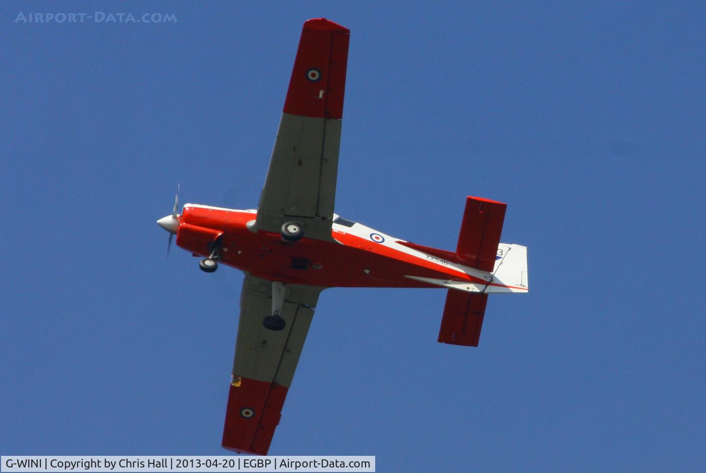 G-WINI, 1973 Scottish Aviation Bulldog T.1 C/N BH120/238, wearing its former UAS markings
