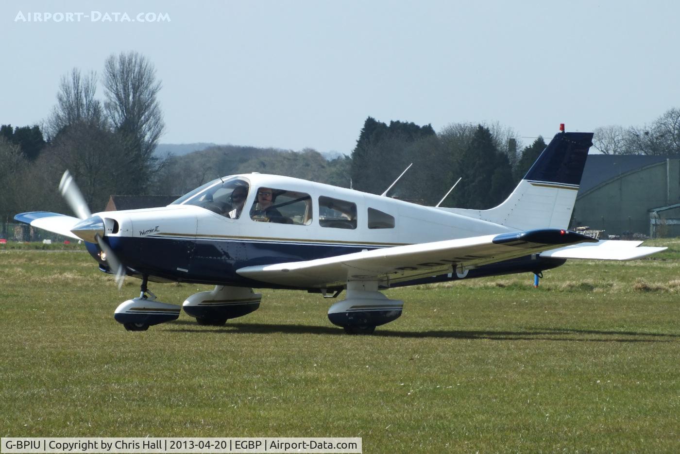 G-BPIU, 1979 Piper PA-28-161 Cherokee Warrior II C/N 28-7916303, visitor from Fairoaks