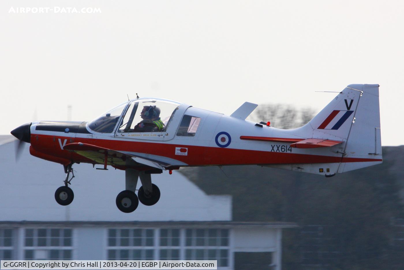 G-GGRR, 1974 Scottish Aviation Bulldog T.1 C/N BH120/272, wearing its former Northumbrian UAS markings