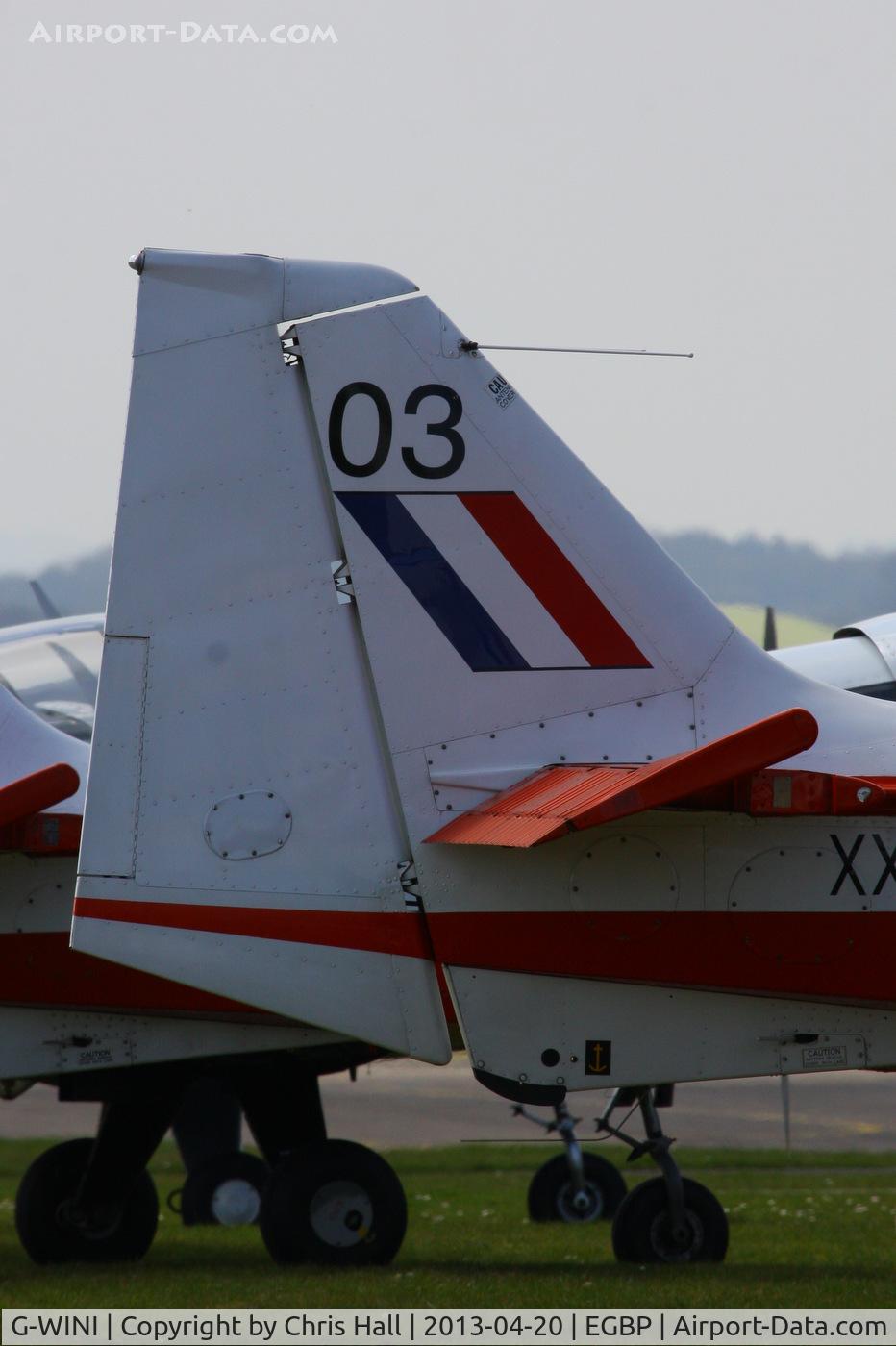 G-WINI, 1973 Scottish Aviation Bulldog T.1 C/N BH120/238, wearing its former UAS markings