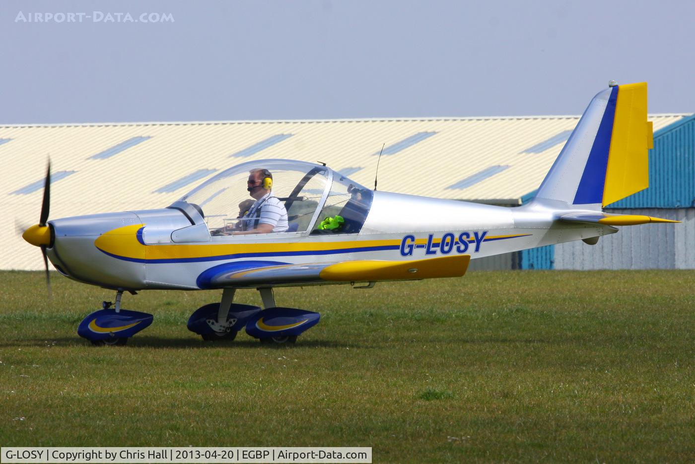 G-LOSY, 2004 Aerotechnik EV-97 Eurostar C/N PFA 315-14161, visitor from Westonzoyland