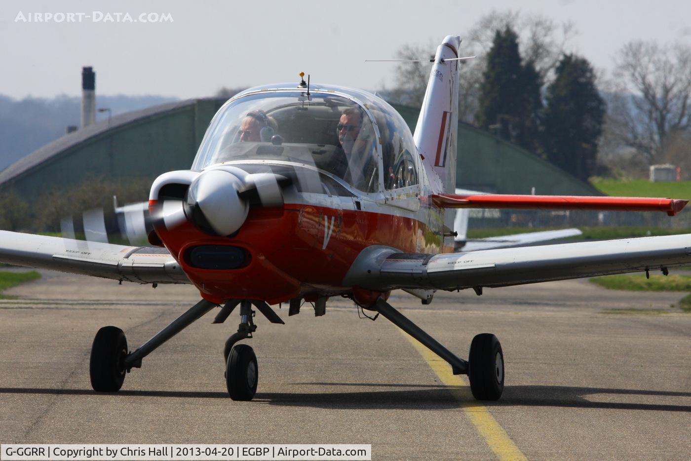 G-GGRR, 1974 Scottish Aviation Bulldog T.1 C/N BH120/272, visitor from Enstone Airfield