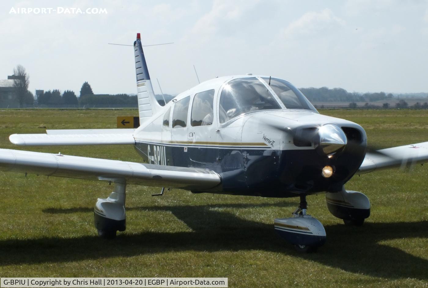 G-BPIU, 1979 Piper PA-28-161 Cherokee Warrior II C/N 28-7916303, visitor from Fairoaks