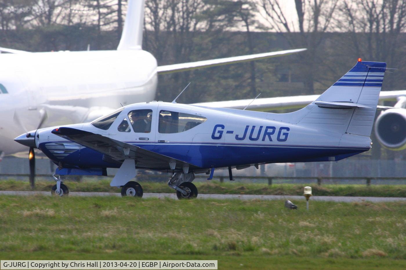 G-JURG, 1979 Rockwell Commander 114A C/N 14516, visitor to the Rockwell Commander fly-in at Kemble