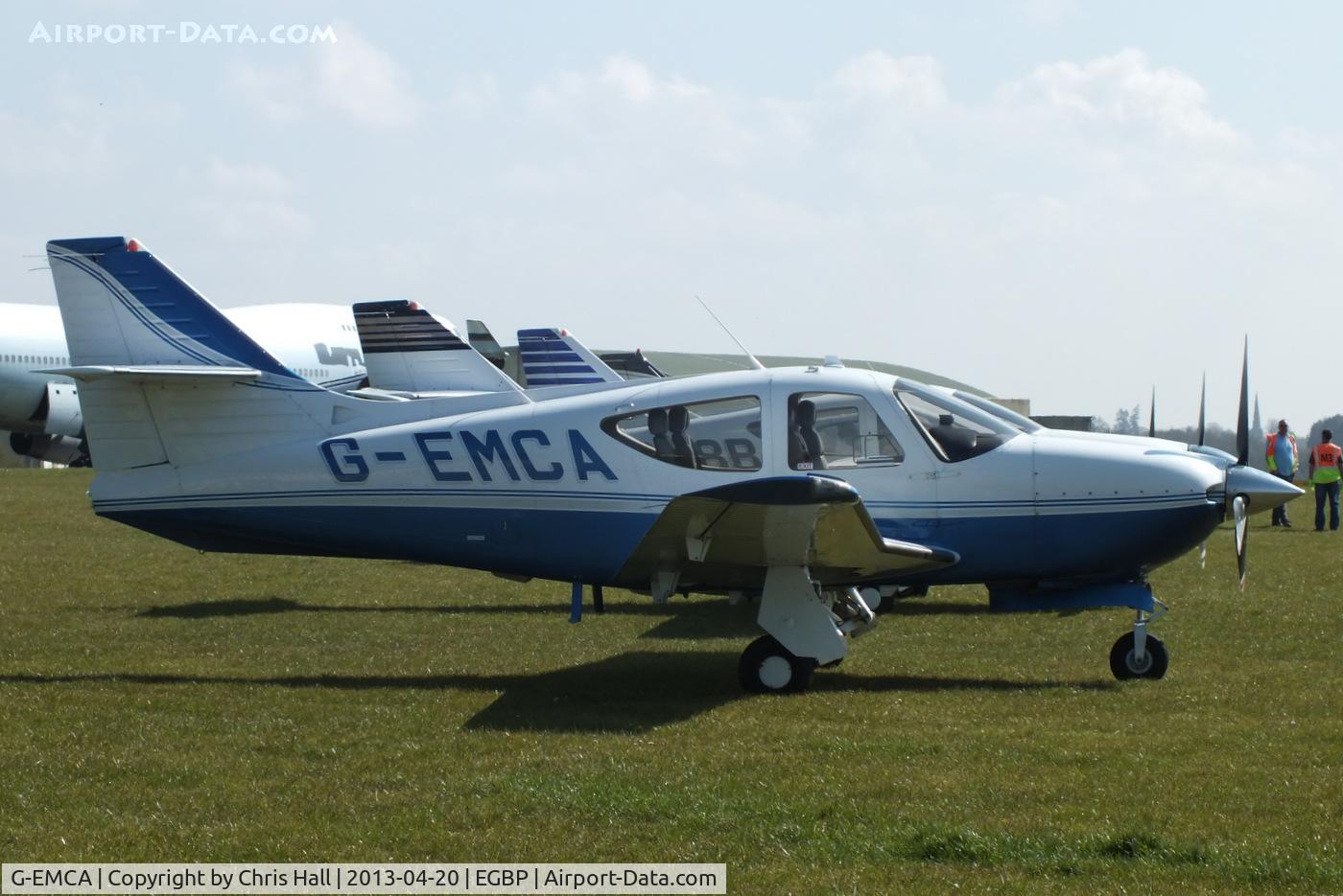 G-EMCA, 1999 Rockwell Commander 114B C/N 14661, visitor to the Rockwell Commander fly-in at Kemble