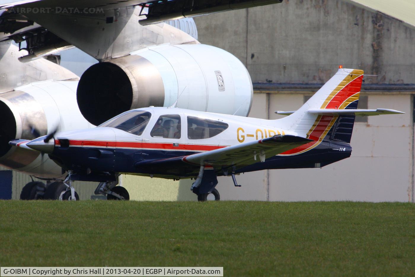 G-OIBM, 1977 Rockwell Commander 114 C/N 14295, visitor to the Rockwell Commander fly-in at Kemble