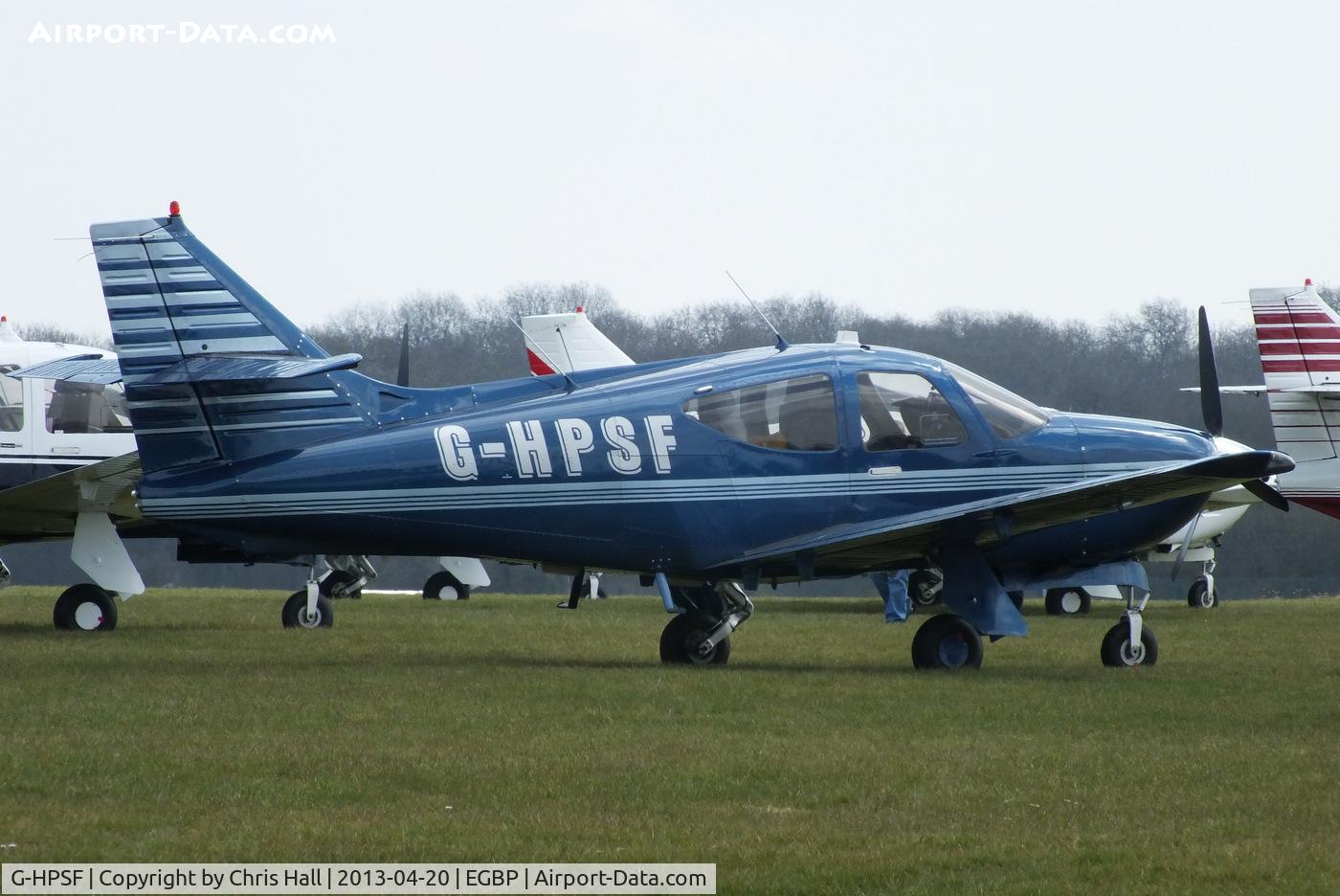 G-HPSF, 1993 Rockwell Commander 114B C/N 14590, visitor to the Rockwell Commander fly-in at Kemble