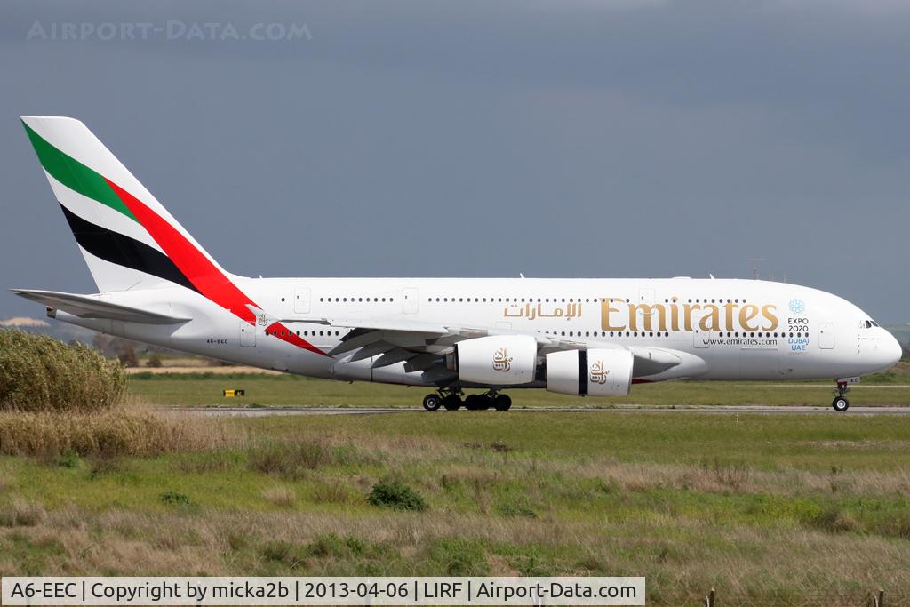 A6-EEC, 2012 Airbus A380-861 C/N 110, Taxiing