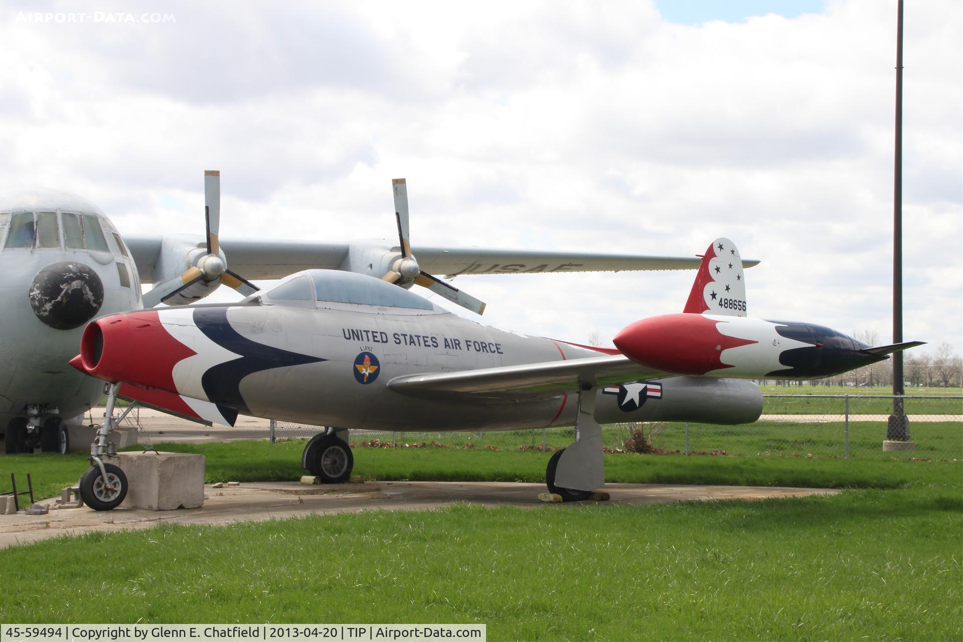 45-59494, 1945 Republic YP-84A-10-RE Thunderjet C/N 488556, Chanute Air Museum