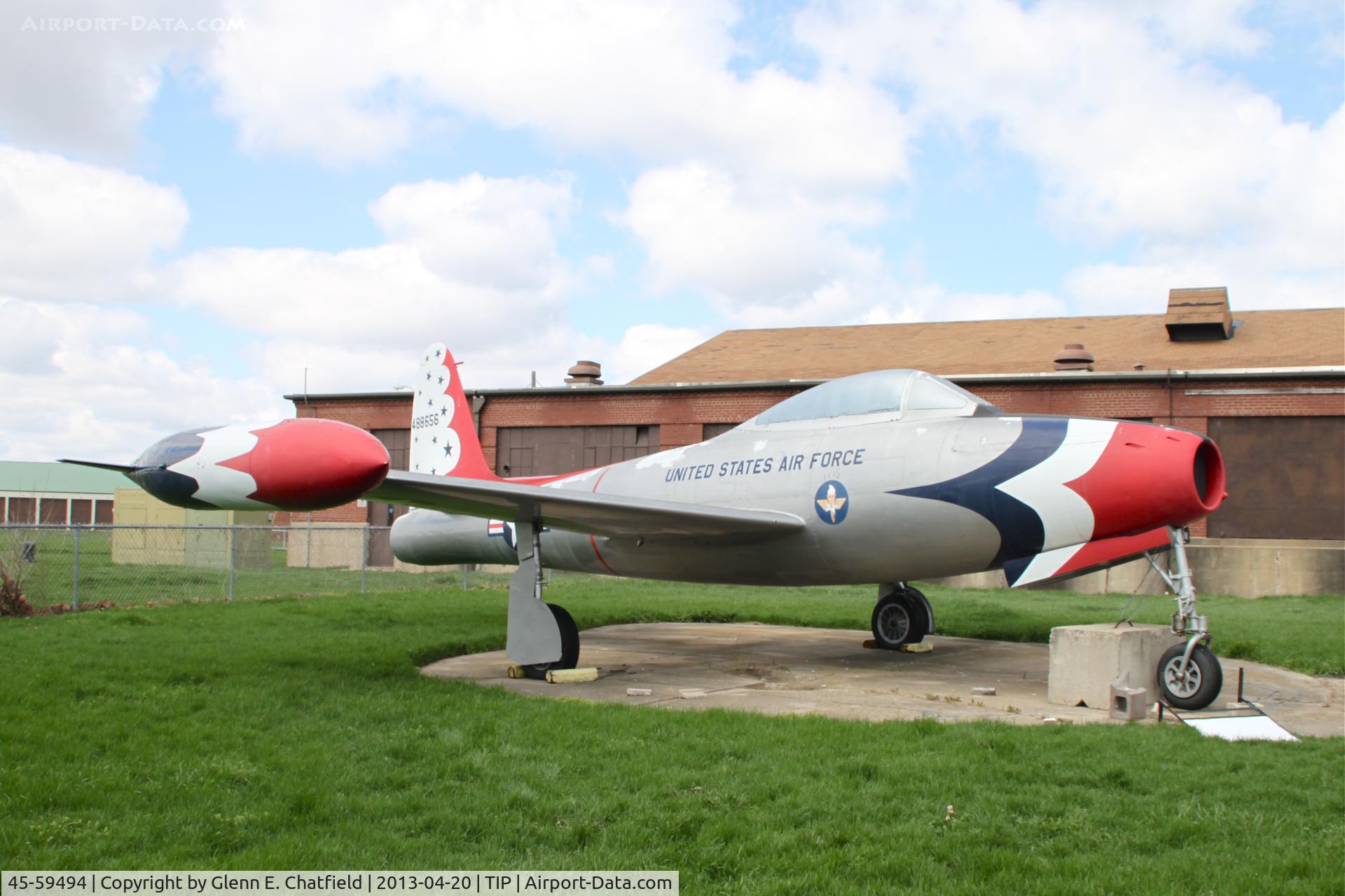 45-59494, 1945 Republic YP-84A-10-RE Thunderjet C/N 488556, Chanute Air Museum