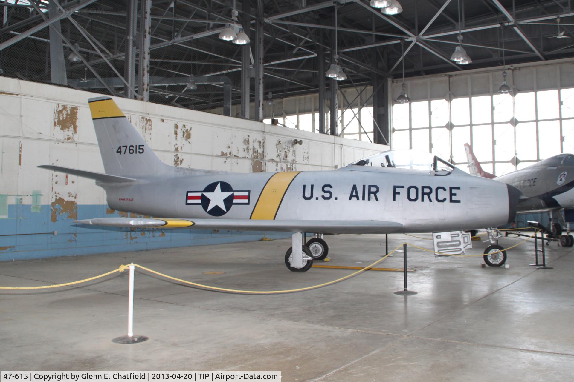 47-615, 1947 North American F-86A-1-NA Sabre C/N 151-38442, Chanute Air Museum