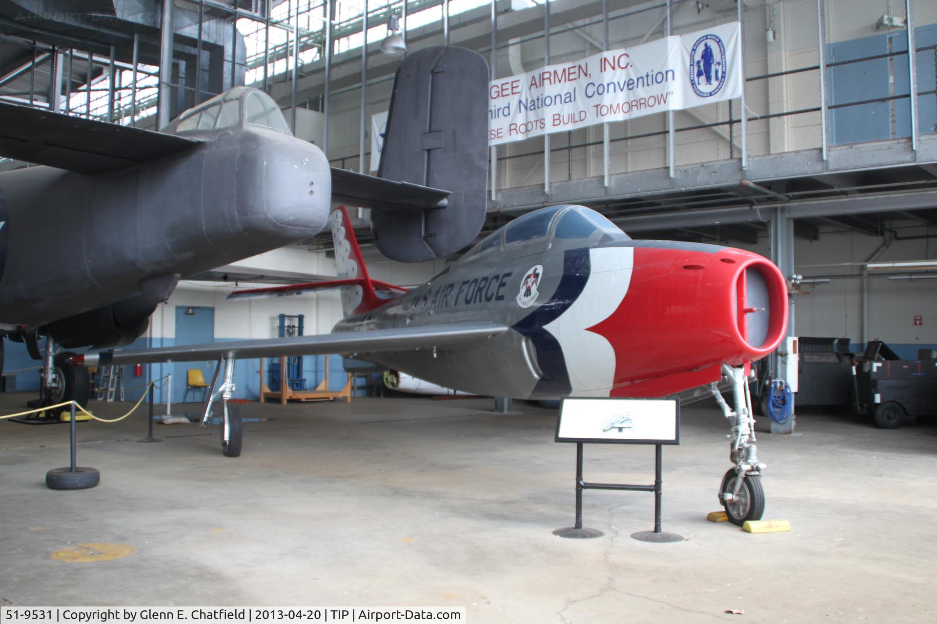 51-9531, 1951 General Motors F-84F-40-GK Thunderstreak C/N Not found 51-9531, Chanute Air Museum