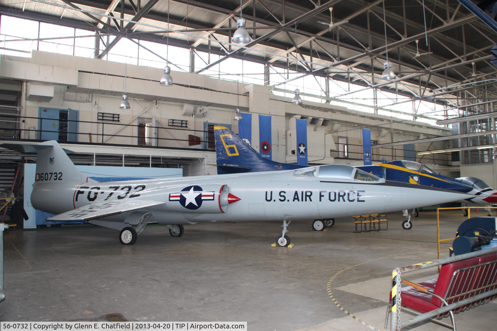 56-0732, 1956 Lockheed F-104A-1-LO Starfighter C/N 183-1020, Chanute Air Museum