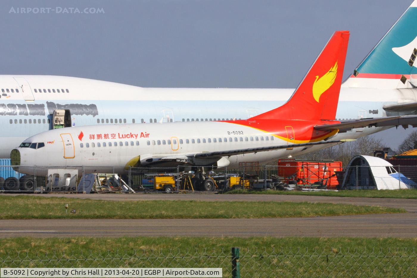B-5092, 1999 Boeing 737-705 C/N 29092, ex Lucky Air B737 slowly being reduced to scrap