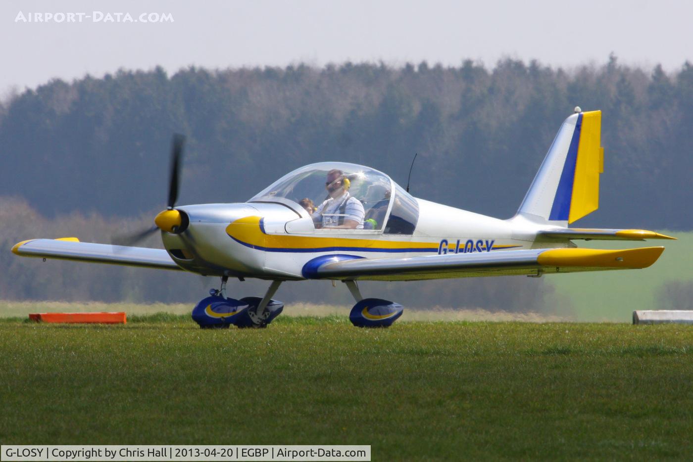 G-LOSY, 2004 Aerotechnik EV-97 Eurostar C/N PFA 315-14161, visitor from Westonzoyland