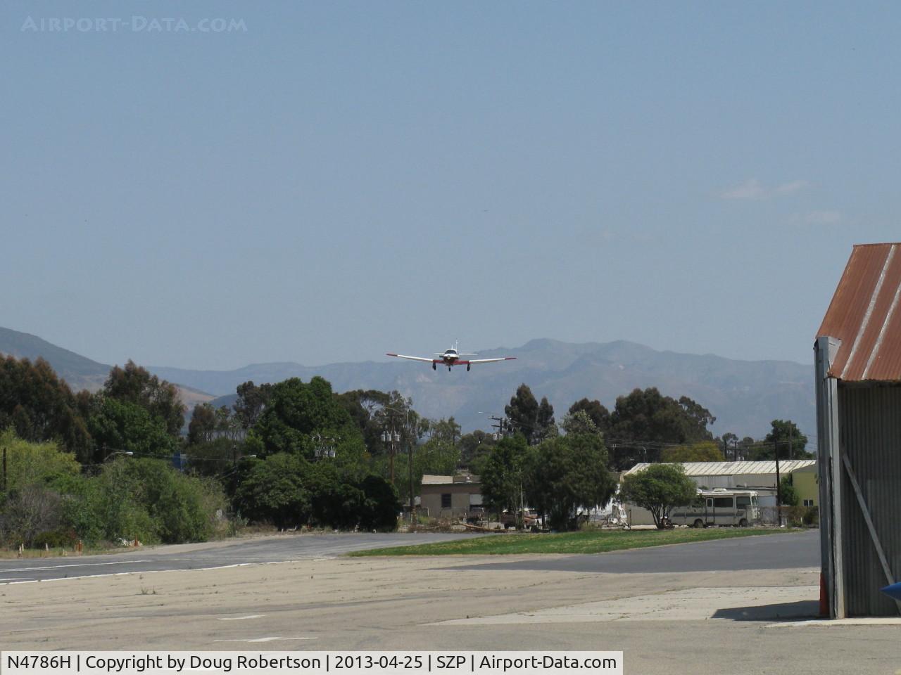 N4786H, 1979 Mooney M20J 201 C/N 24-0876, 1979 Mooney M20J 201, Lycoming IO-360-A&C 200 Hp, on final Rwy 22