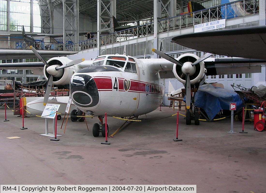 RM-4, 1954 Hunting Percival P-66 Pembroke C51 C/N P66-0021, OT-ZAD.Preserved Brussels Air Museum.