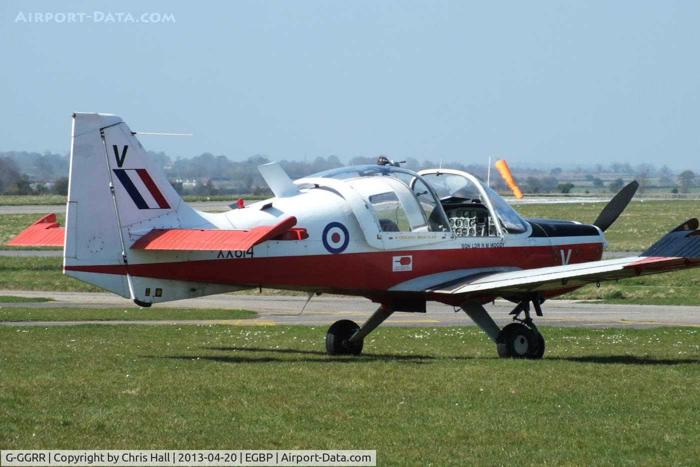 G-GGRR, 1974 Scottish Aviation Bulldog T.1 C/N BH120/272, visitor from Enstone Airfield