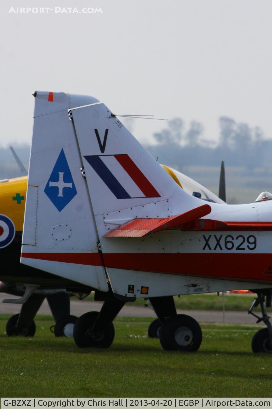 G-BZXZ, 1974 Scottish Aviation Bulldog T.1 C/N BH120/294, wearing its former UAS markings