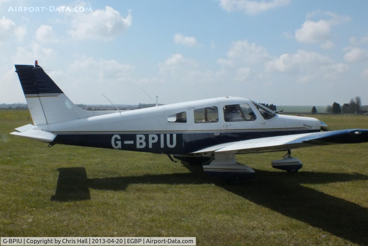 G-BPIU, 1979 Piper PA-28-161 Cherokee Warrior II C/N 28-7916303, visitor from Fairoaks