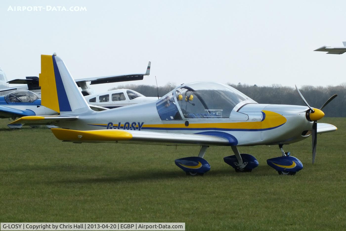 G-LOSY, 2004 Aerotechnik EV-97 Eurostar C/N PFA 315-14161, visitor from Westonzoyland