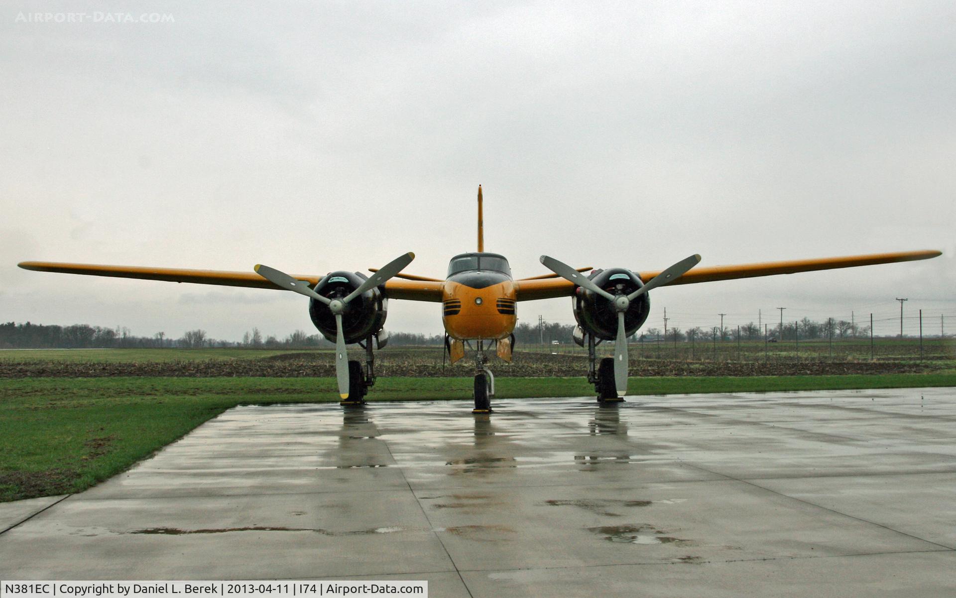 N381EC, 1944 Douglas A-26C Invader C/N 29227, This aircraft was recently acquired by the excellent Champaign Aviation Museum for restoration. She still wears her Canadian Air Spray identity under C-GHLX.