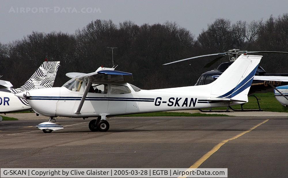 G-SKAN, 1974 Reims Cessna F172M Skyhawk C/N 1120, Ex: F-BVBJ > G-BFKT > G-SKAN - Originally owned to, Wycombe Air Centre Ltd in March 1978 as G-BFKT and currently with, Bustard Flying Club Ltd in February 1996 as G-SKAN