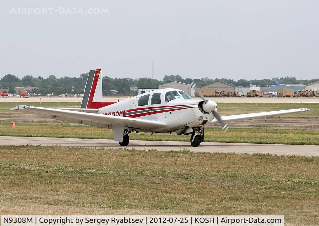 N9308M, 1966 Mooney M20E C/N 1241, AirVenture 2012