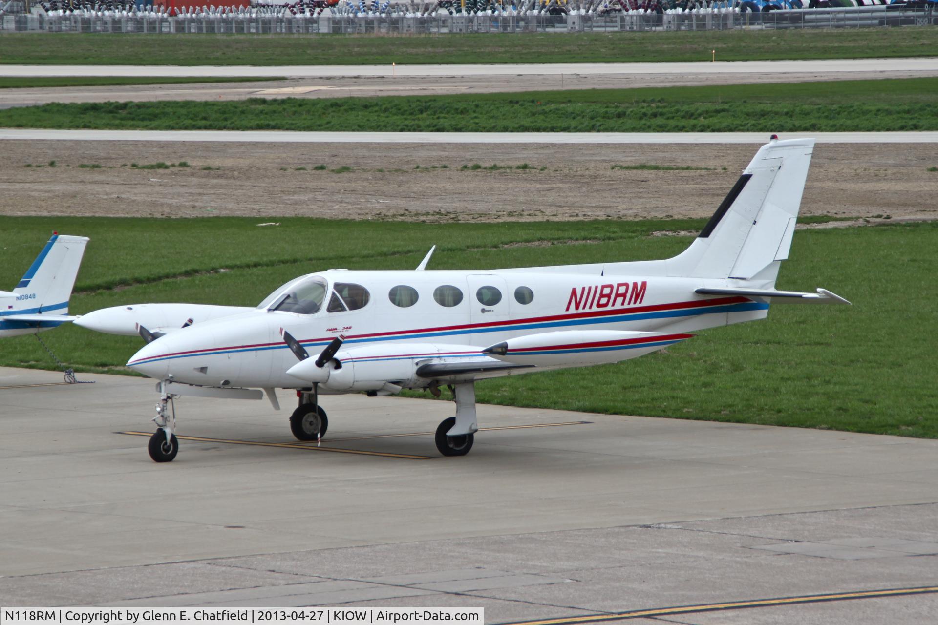 N118RM, Cessna 340A C/N 340A0290, Seen from the observation deck of the 