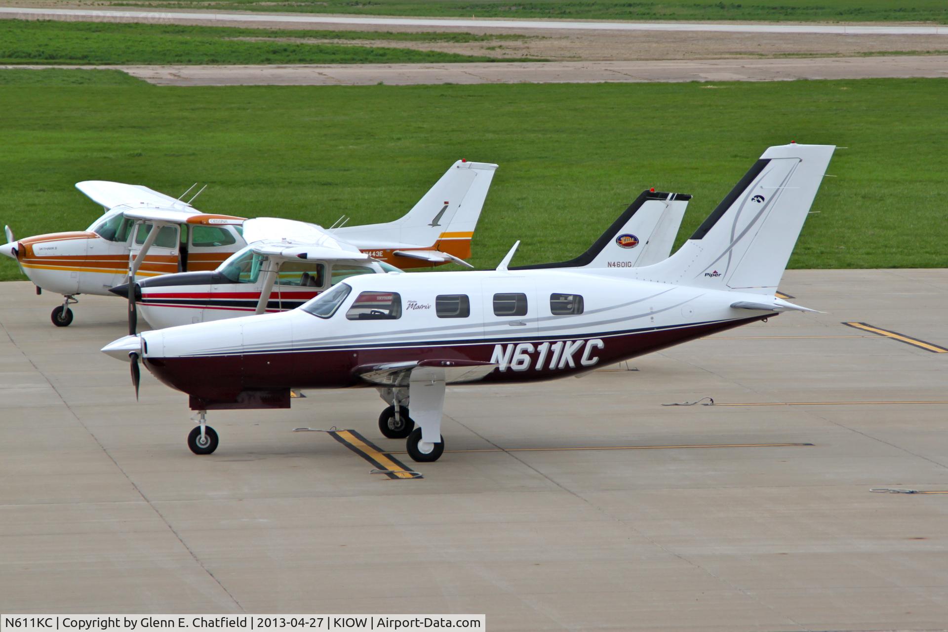N611KC, Piper PA-46R-350T Malibu Matrix C/N 4692166, Seen from the terminal observation deck