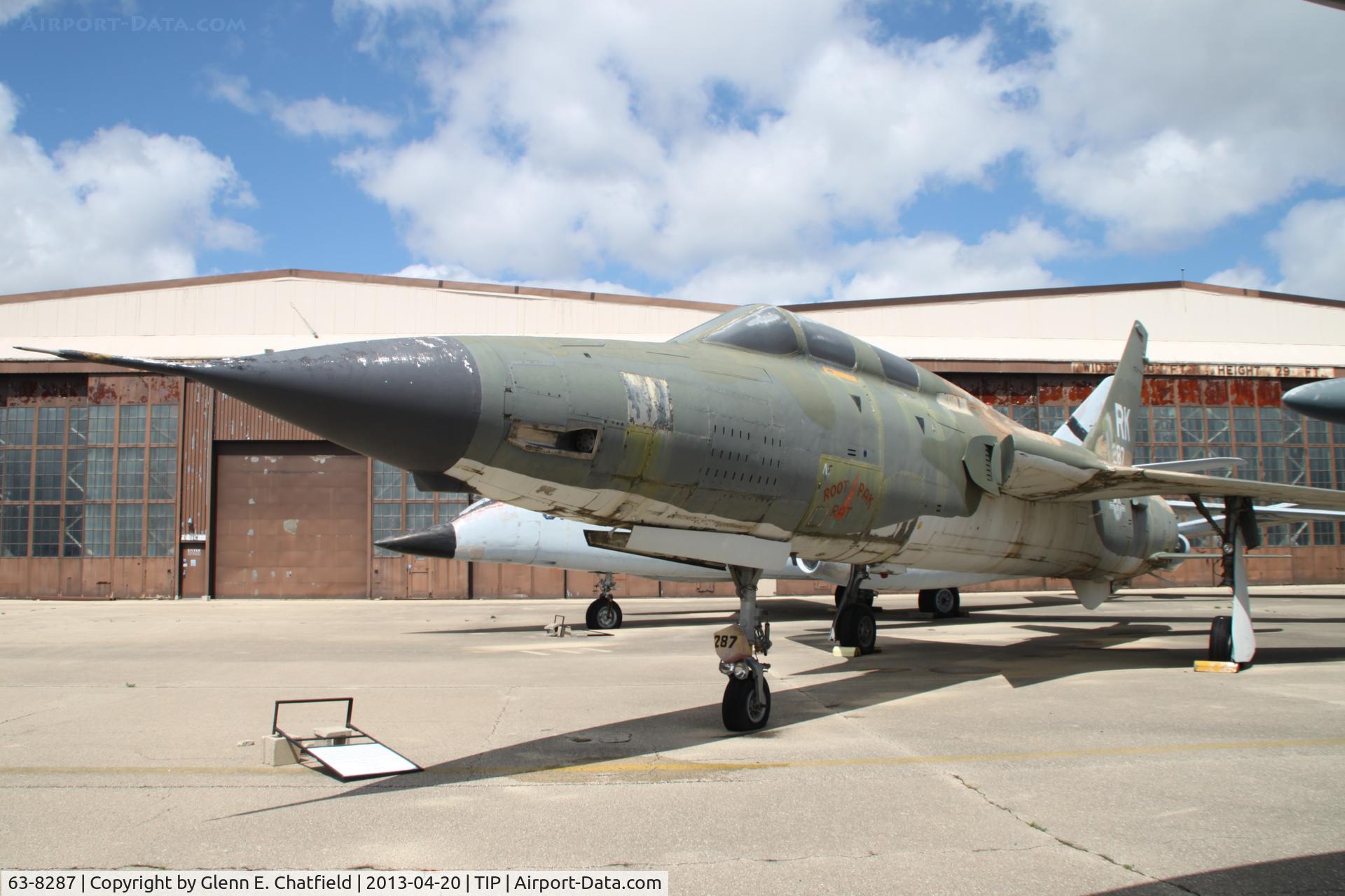 63-8287, 1963 Republic F-105F-1-RE Thunderchief C/N F064, Chanute Air Museum.