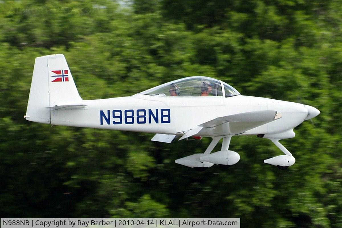 N988NB, Vans RV-8 C/N 81253, Van's RV-8SP [81253] Lakeland-Linder~N 14/04/2010