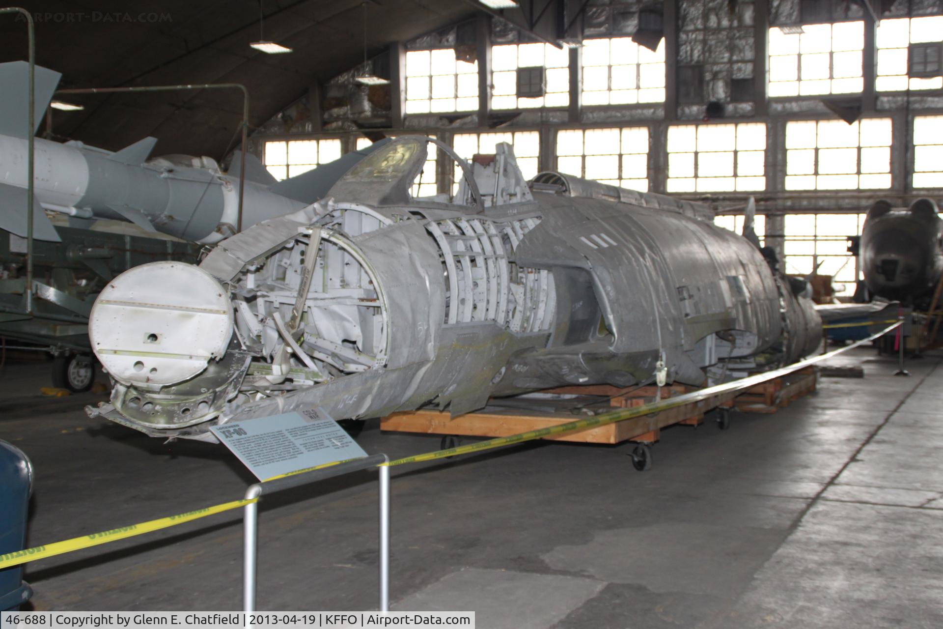 46-688, Lockheed XF-90A C/N 090-1002, In the restoration facility