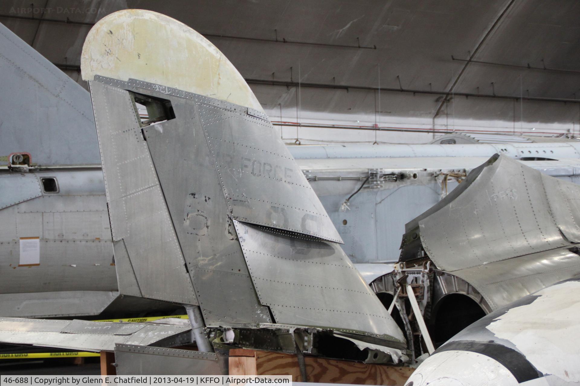 46-688, Lockheed XF-90A C/N 090-1002, In the restoration facility