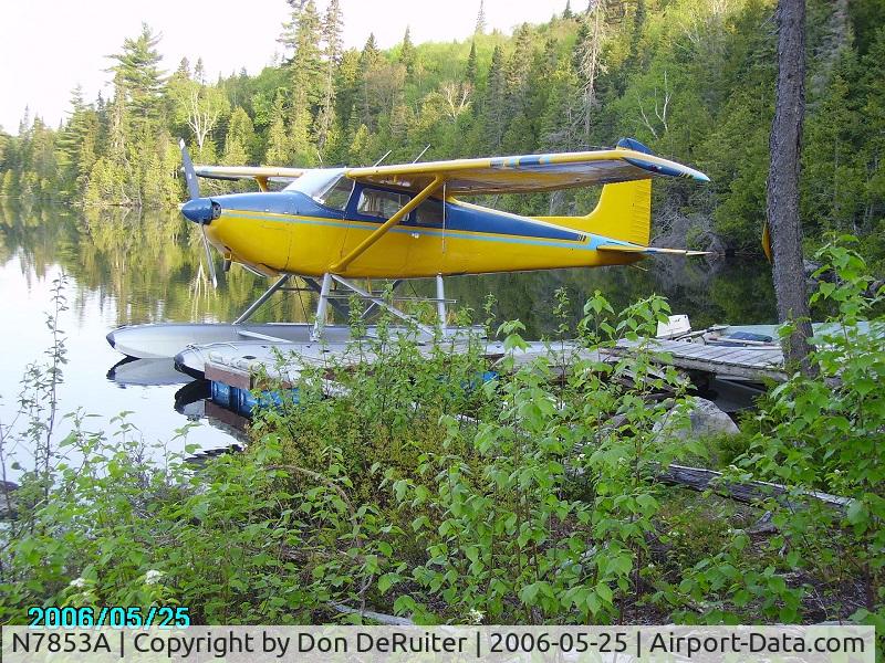 N7853A, 1957 Cessna 180A C/N 32750, N7853A at Kearns Lake, Northern Ontario