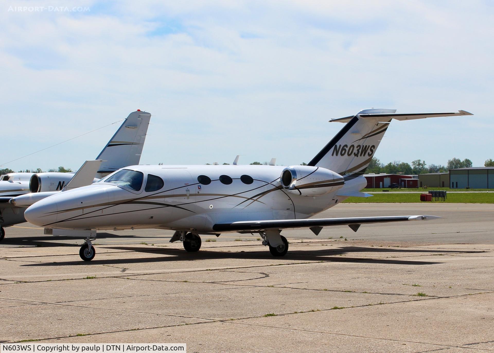 N603WS, Cessna 510 Citation Mustang C/N 510-0215, At Downtown Shreveport.
