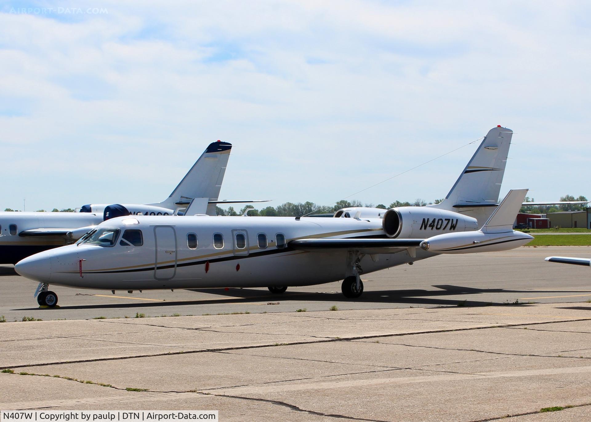 N407W, 1984 Israel Aircraft Industries 1124A C/N 407, At Downtown Shreveport.