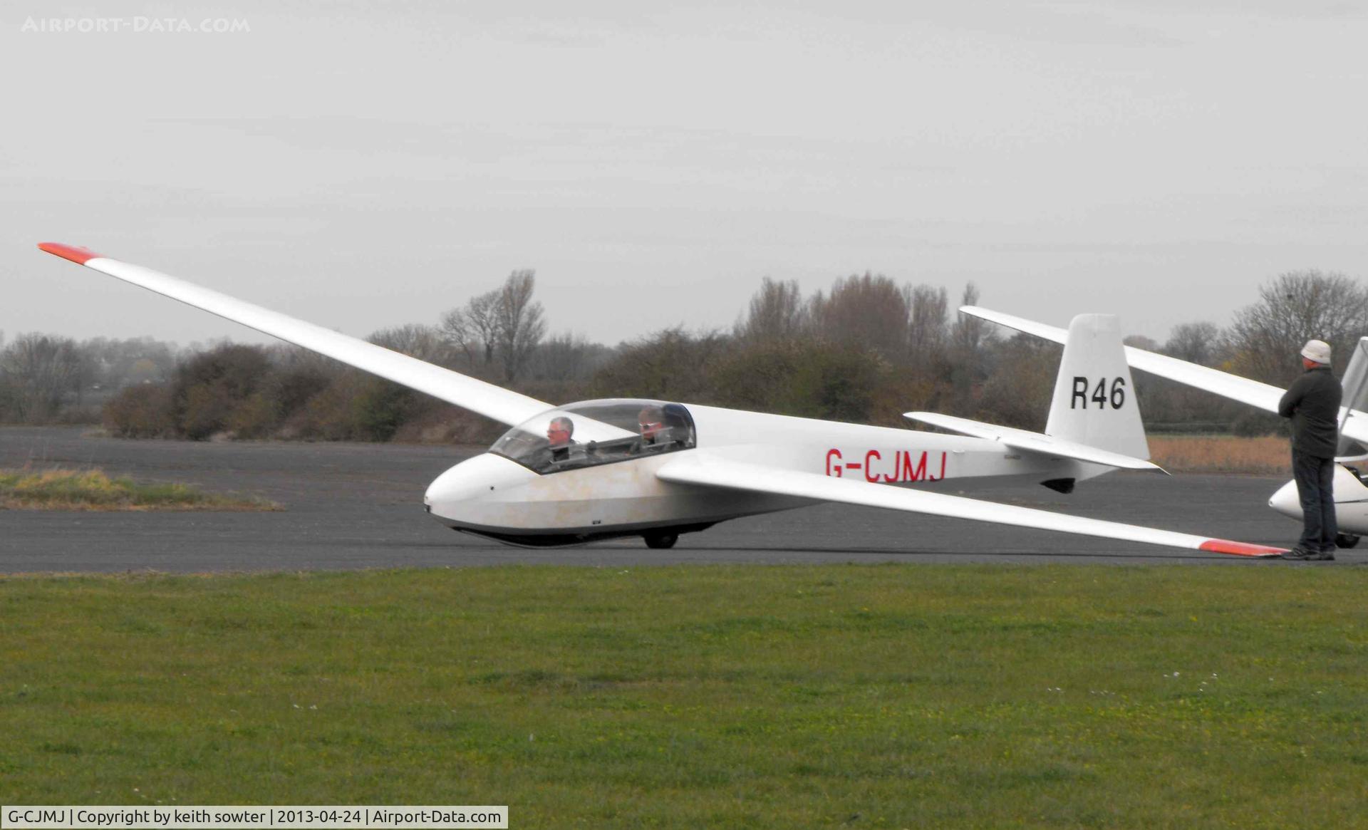 G-CJMJ, Schleicher ASK-13 C/N 13616, visiting glider at Tibenham