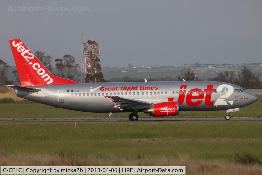 G-CELC, 1987 Boeing 737-33A C/N 23831, Take off. Scrap in december 2014