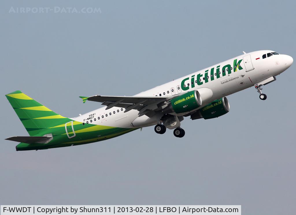 F-WWDT, 2013 Airbus A320-214 C/N 5541, C/n 5541 - To be PK-GLQ