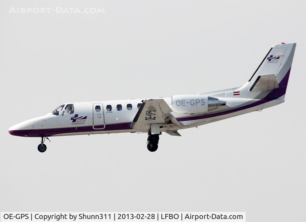 OE-GPS, 1998 Cessna 550 Citation Bravo C/N 550-0837, Landing rwy 14R