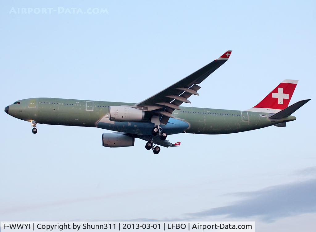 F-WWYI, 2013 Airbus A330-343X C/N 1403, C/n 1403 - For Swiss Air