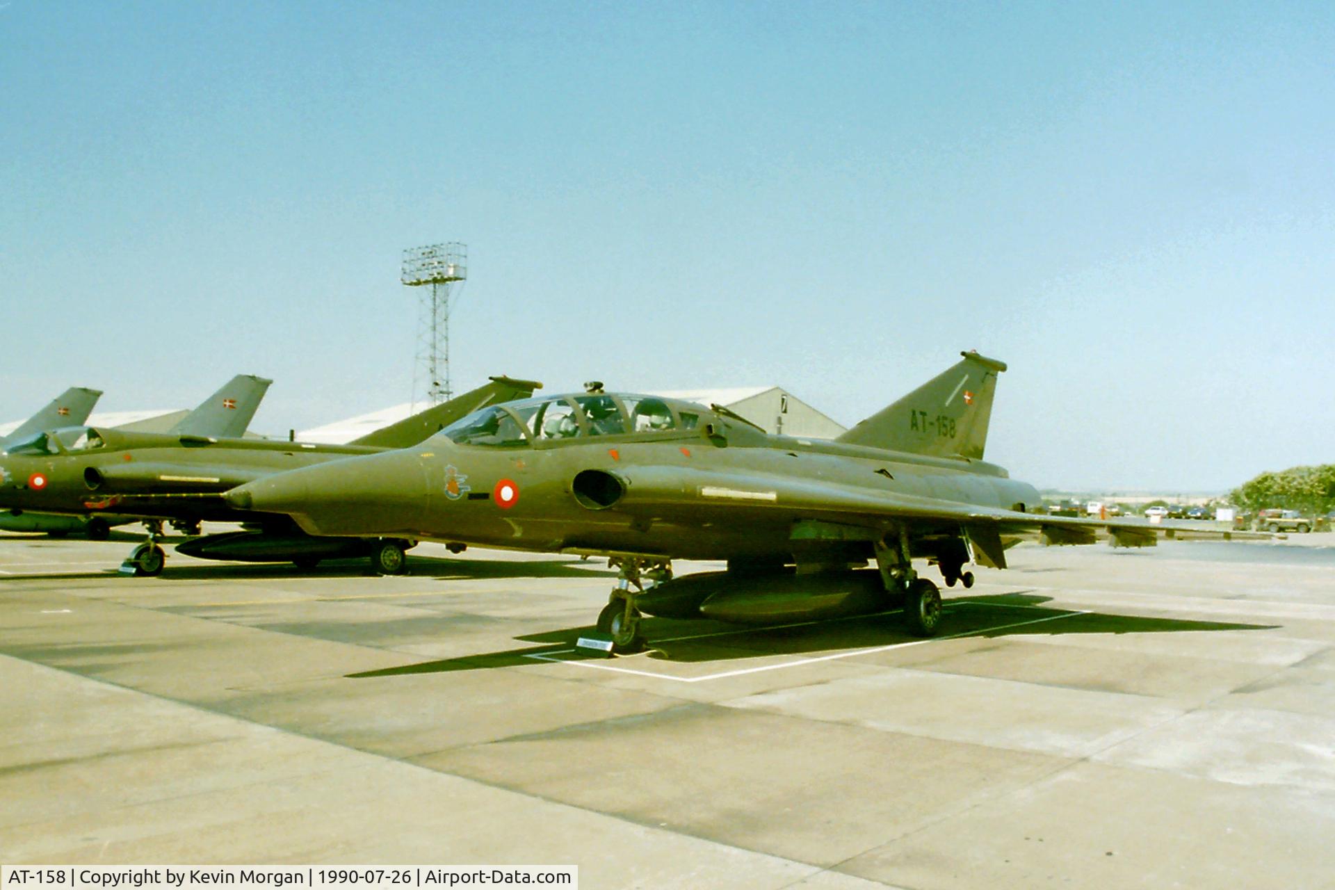 AT-158, 1976 Saab TF-35 Draken C/N 35-1158, Raf Brawdy Airshow 26/07/90