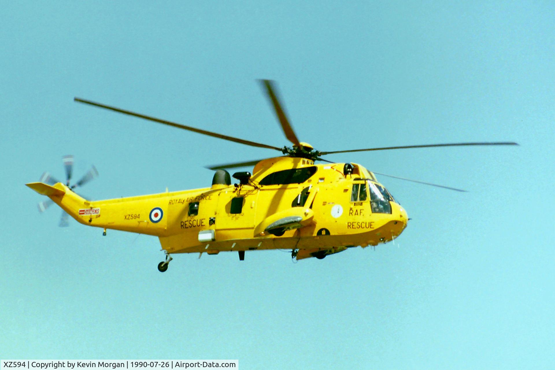 XZ594, 1978 Westland Sea King HAR.3 C/N WA860, RAF Brawdy 26/07/1990