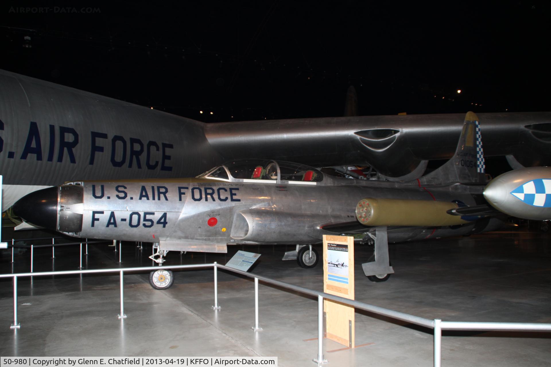 50-980, 1950 Lockheed F-94C-1-LO Starfire C/N 880-8025, In the old war gallery