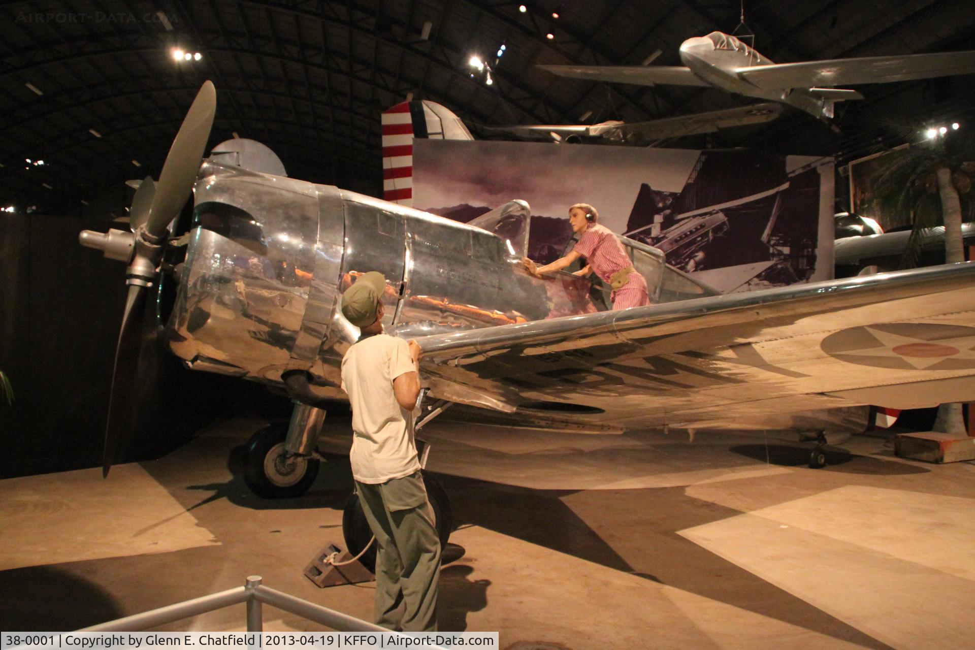38-0001, 1938 Curtiss P-36 Hawk C/N 12415, In the WWII gallery